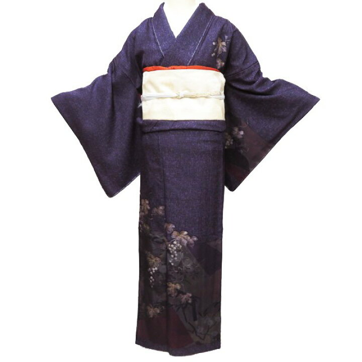 楽天市場】【 未使用 】 訪問着 着物 正絹 フォーマル 植物文様 葡萄  