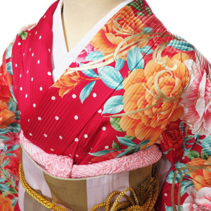 楽天市場】【 中古 】 振袖 リサイクル着物 正絹 CECIL McBEE 水玉模様 