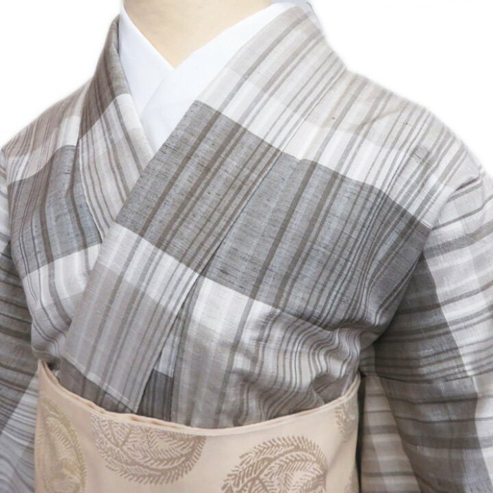 楽天市場】【 未使用 】 特選 紬地 着物 縞模様 丈159cm 裄65cm M  