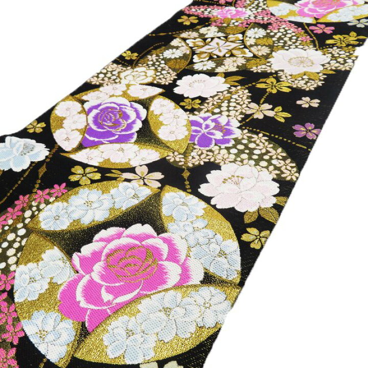 楽天市場】【 中古 】 振袖用 袋帯 リサイクル 着物 七宝に花模様 正絹  