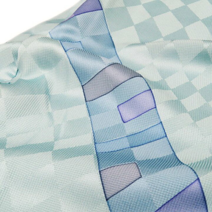 楽天市場】【 未使用 】 羽織 コート 着物 正絹 地模様 反端付き 白群  