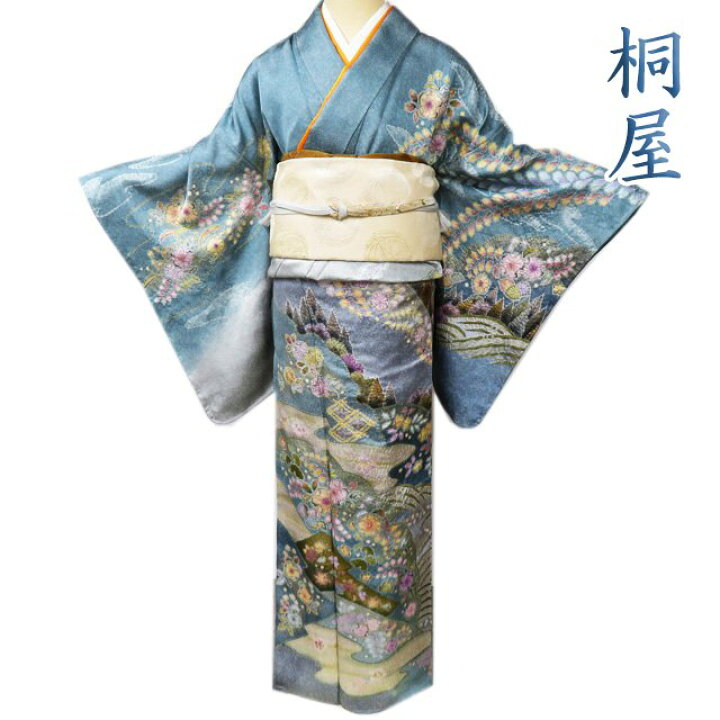 楽天市場】【 中古 】 特選 訪問着 リサイクル着物 正絹 フォーマル 桐  
