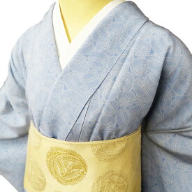 【 中古 】 特選 江戸小紋 リサイクル着物 正絹 袷 カジュアル 人間国宝 小宮康孝 薄花色 身丈167cm 裄69.5cm L トール ワイド A1069-3 [ 和服 きもの 普段着 kimono アウトレット 送料無料 きもの北條]