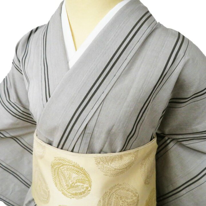 楽天市場】【 新品 】 播包 播州織 着物 木綿 単衣 カジュアル 縦縞 