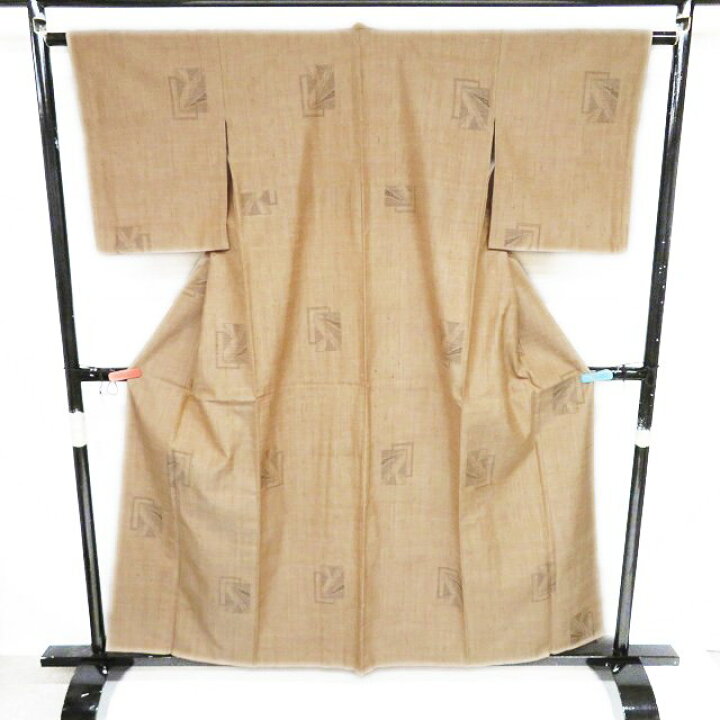 楽天市場】【 中古 】 結城紬 リサイクル着物 正絹 袷 カジュアル 亀甲  