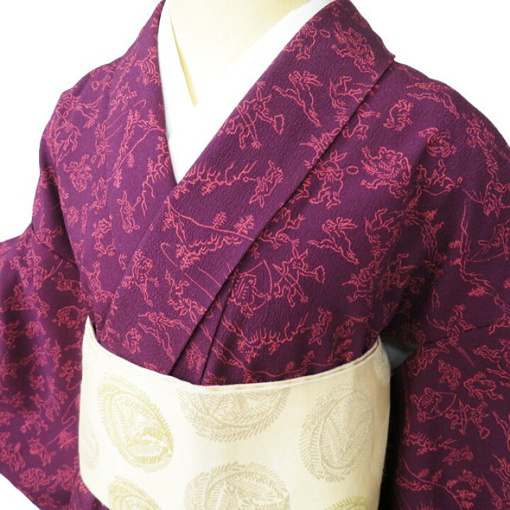 楽天市場】【 中古 】 特選 小紋 リサイクル着物 ポリエステル 袷  