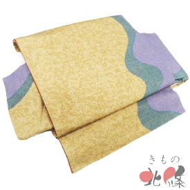 【 未使用 】 作り帯 付け帯 つけ帯 正絹 紬地 仕立て上がり 黄朽葉色 緑青色 鳩羽色 A1307-3 [ワンタッチ帯 軽装帯 二部式帯 簡単帯 簡単 付帯 和服 送料無料 きもの北條]