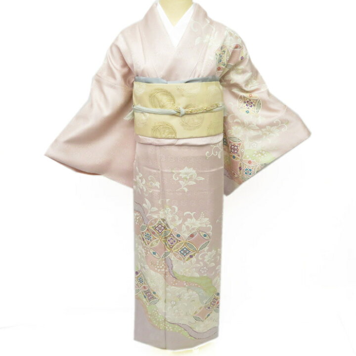 楽天市場】【 新品 】 訪問着 未使用 着物 花の図 七宝文 金駒 