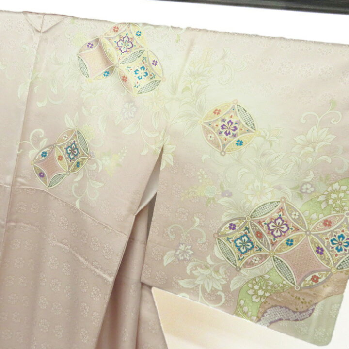 楽天市場】【 新品 】 訪問着 未使用 着物 花の図 七宝文 金駒 