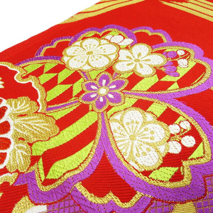 楽天市場】【 中古 】 振袖用 袋帯 リサイクル 着物 花模様 菊 桜 椿  