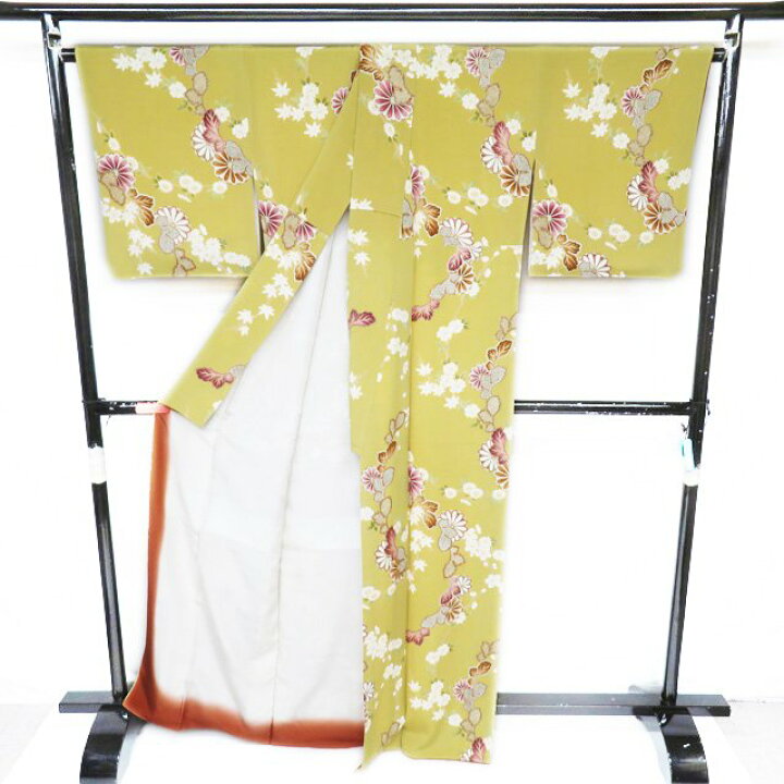 楽天市場】【 中古 】 小紋 リサイクル着物 正絹 袷 カジュアル 縮緬地 