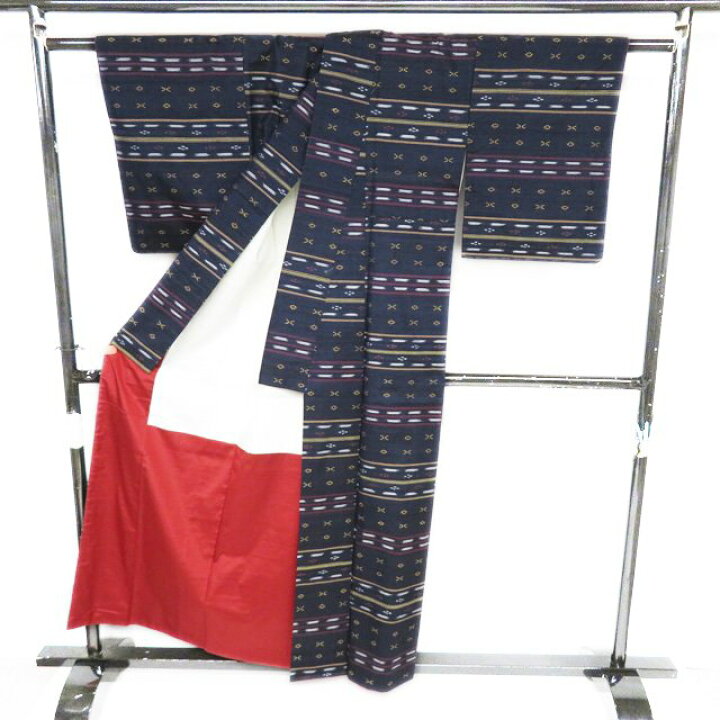 楽天市場】【 中古 】 特選 琉球 読谷山花織 小紋 リサイクル着物 正絹  