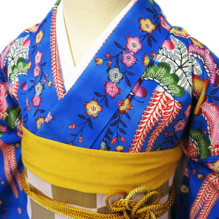 楽天市場】【 中古 】 特選 振袖 リサイクル着物 正絹 琉球 紅型 花  