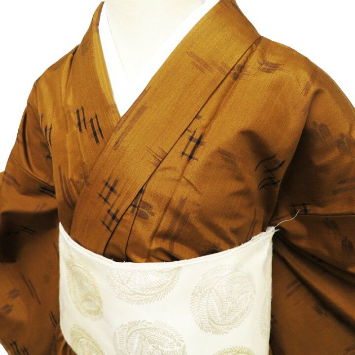 楽天市場】【 中古 】 紬地 リサイクル着物 正絹 袷 カジュアル 絣模様 