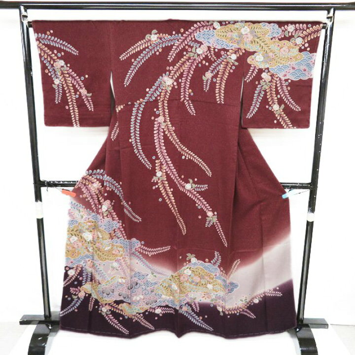 楽天市場】【 中古 】 訪問着 リサイクル着物 正絹 袷 フォーマル 花の  