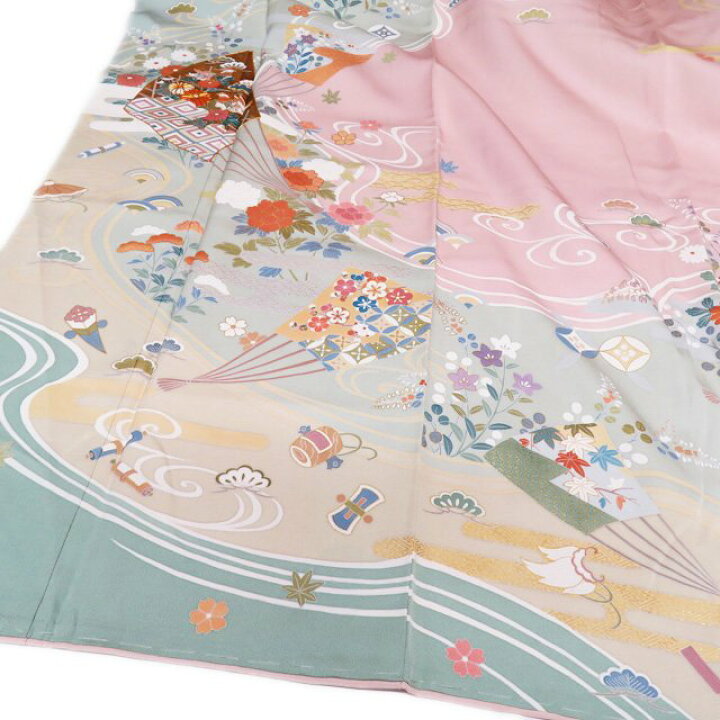 楽天市場】【 中古 】 訪問着 リサイクル着物 作家物 落款 金駒刺繍 