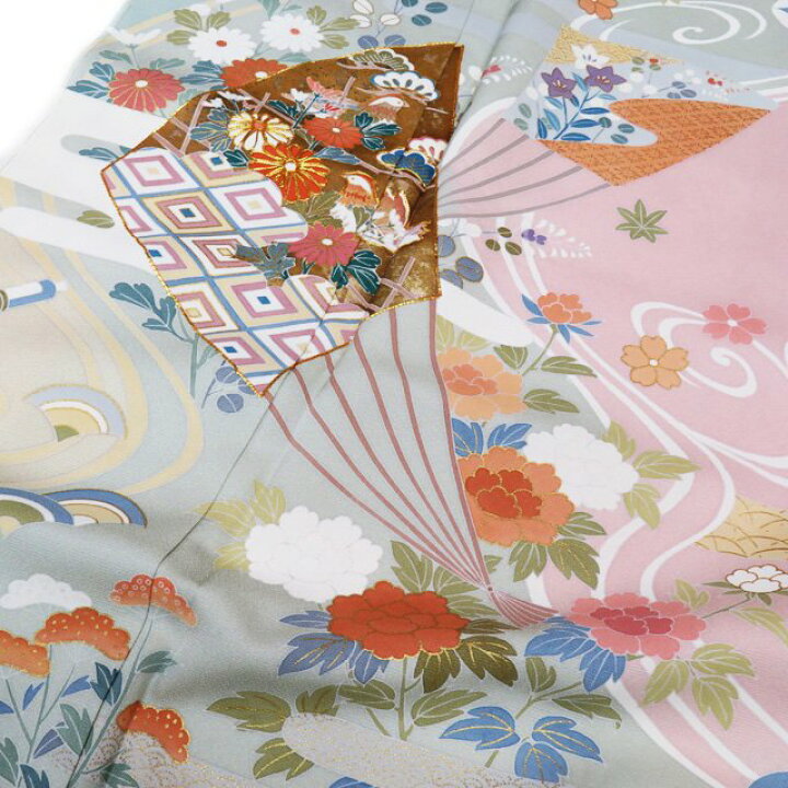 楽天市場】【 中古 】 訪問着 リサイクル着物 作家物 落款 金駒刺繍 