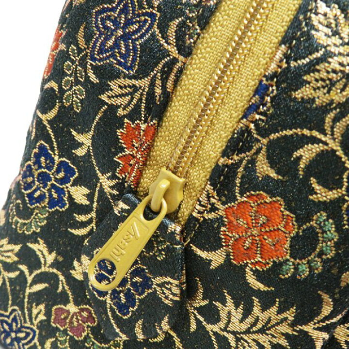 楽天市場】和装バッグ 和装小物 新古品 花模様 松葉色 多色 金 A998-4 