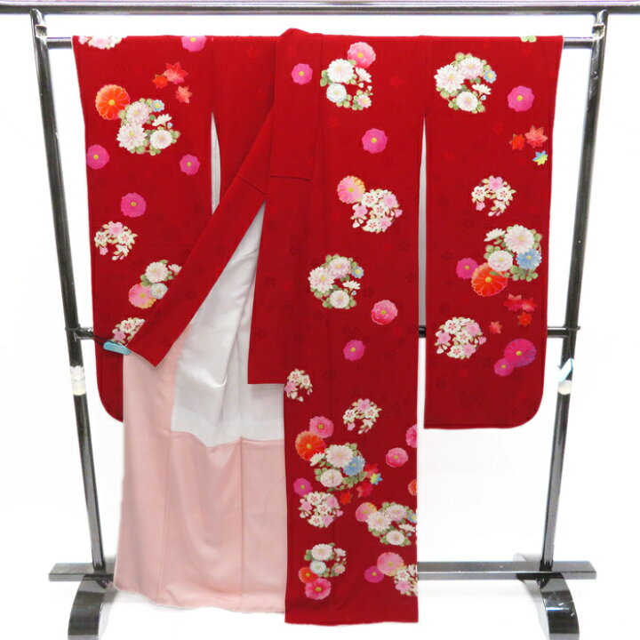 振袖 リサイクル トールサイズ 成人式 結婚式 A485-5 L 【中古】
