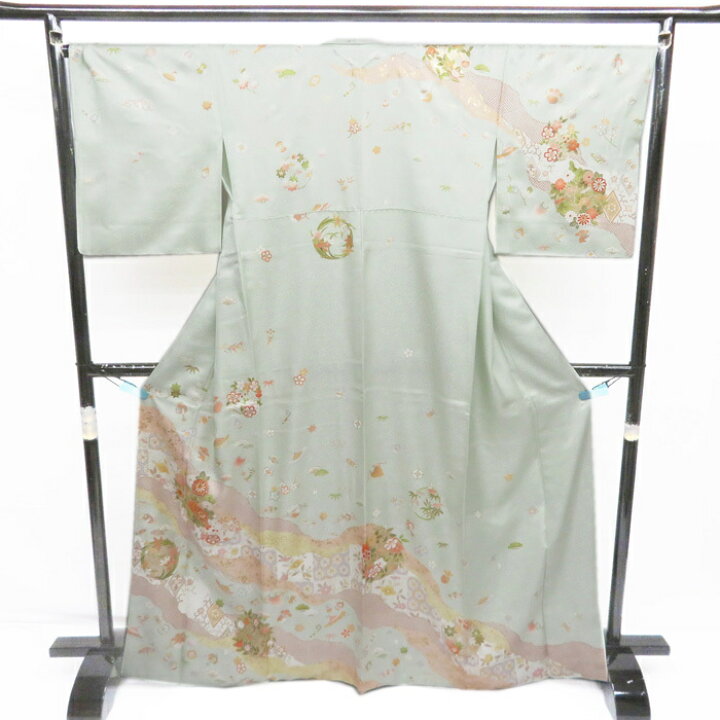 楽天市場】【 新品 】 訪問着 未使用 着物 花の図 松竹梅 宝尽くし 金 