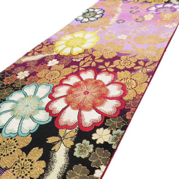 楽天市場】【 中古 】 振袖用 袋帯 リサイクル 着物 花模様 桜 正絹  
