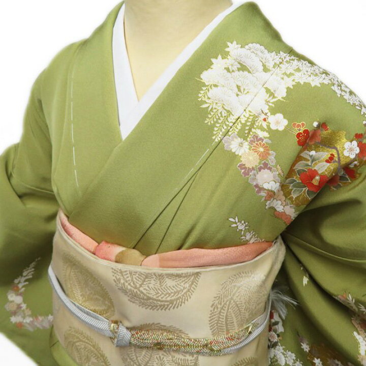 楽天市場】【 未使用 】 特選 訪問着 着物 袷 作家物 本加工 金駒刺繍 