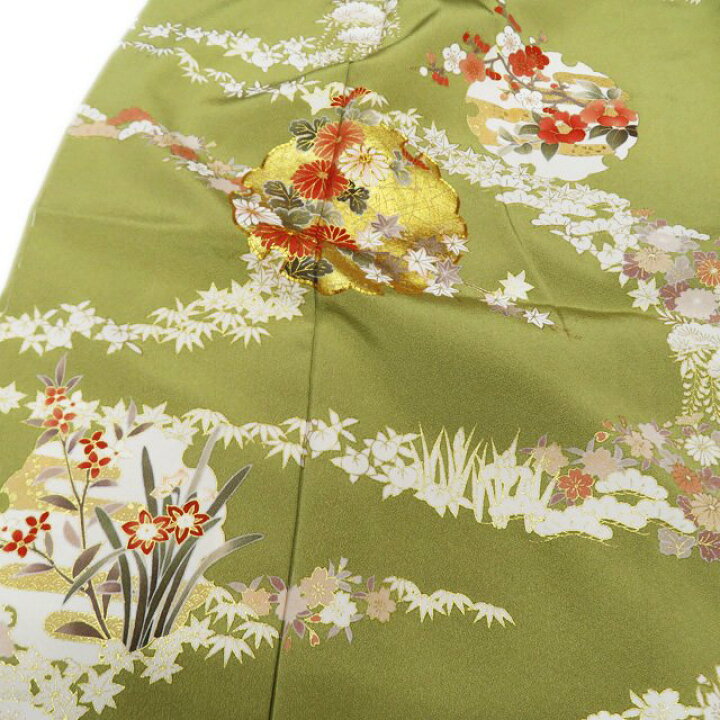 楽天市場】【 未使用 】 特選 訪問着 着物 袷 作家物 本加工 金駒刺繍 