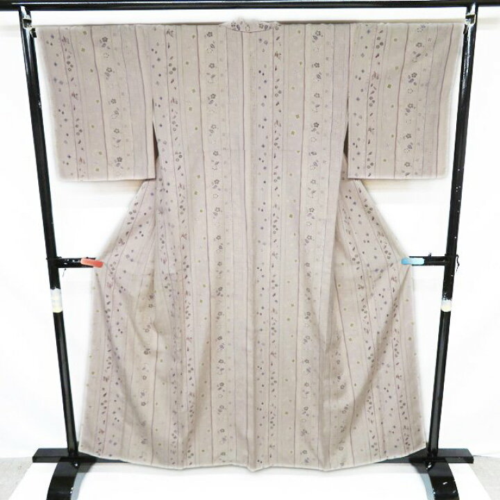 楽天市場】【 中古 】 紬 リサイクル着物 正絹 袷 カジュアル 花模様  