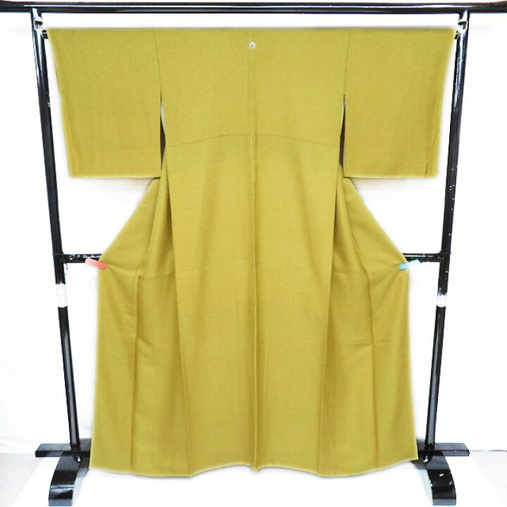 楽天市場】【 未使用 】 色無地 着物 正絹 袷 フォーマル 紋付き 櫨  