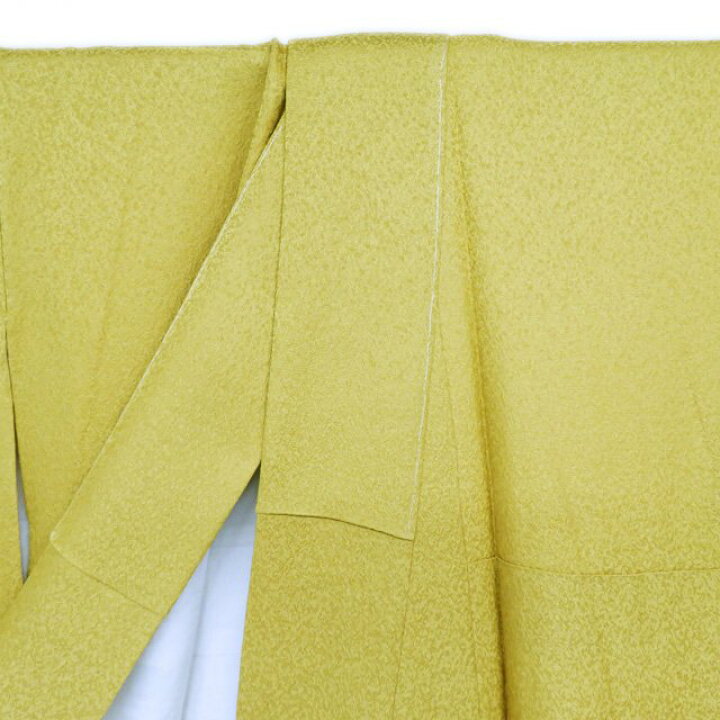 楽天市場】【 未使用 】 色無地 着物 正絹 袷 フォーマル 紋付き 櫨  