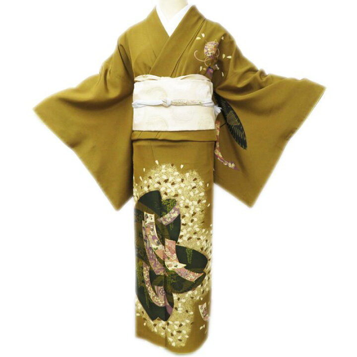 楽天市場】【 中古 】 訪問着 リサイクル着物 正絹 袷 フォーマル 金駒  