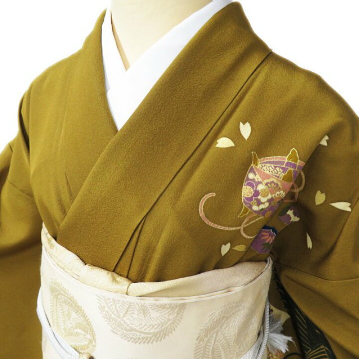 楽天市場】【 中古 】 訪問着 リサイクル着物 正絹 袷 フォーマル 金駒  