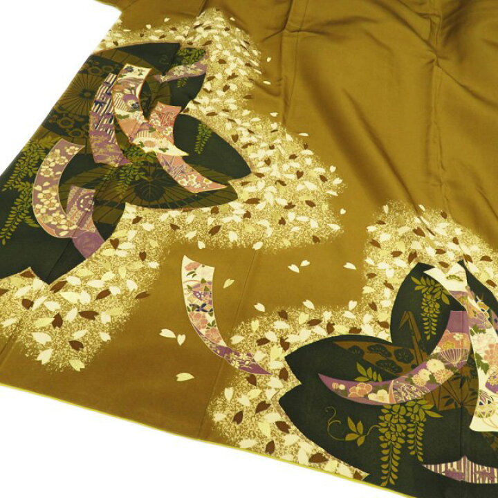 楽天市場】【 中古 】 訪問着 リサイクル着物 正絹 袷 フォーマル 金駒  