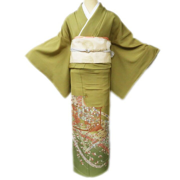 楽天市場】【 中古 】 色留袖 リサイクル着物 正絹 袷 紋付 一つ紋 