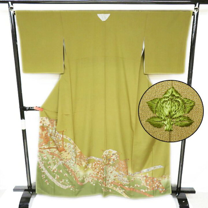 楽天市場】【 中古 】 色留袖 リサイクル着物 正絹 袷 紋付 一つ紋 