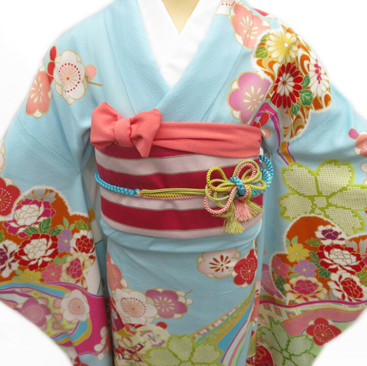 楽天市場】《FINAL PRICE》 振袖用 縞模様 リサイクル 着物 成人式 