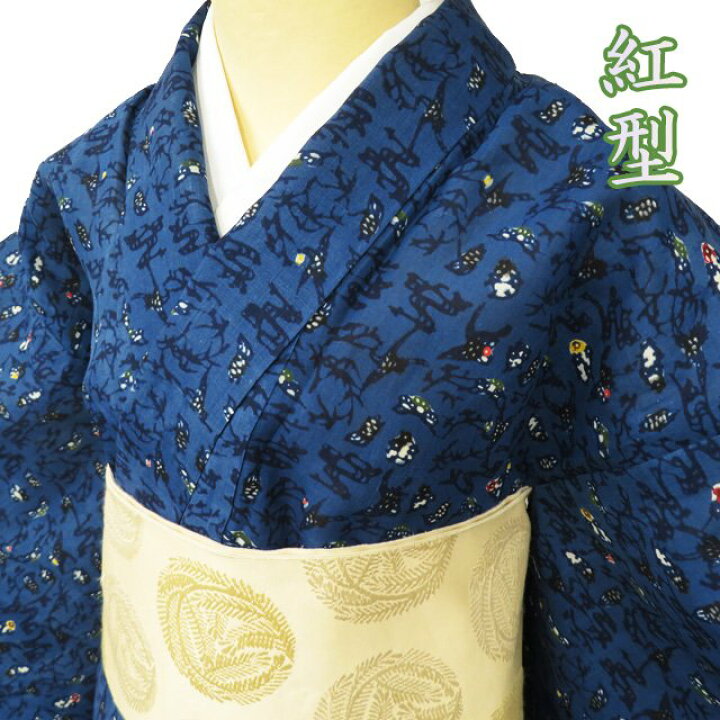 楽天市場】【 中古 】 特選 夏物 小紋 リサイクル着物 麻 カジュアル 