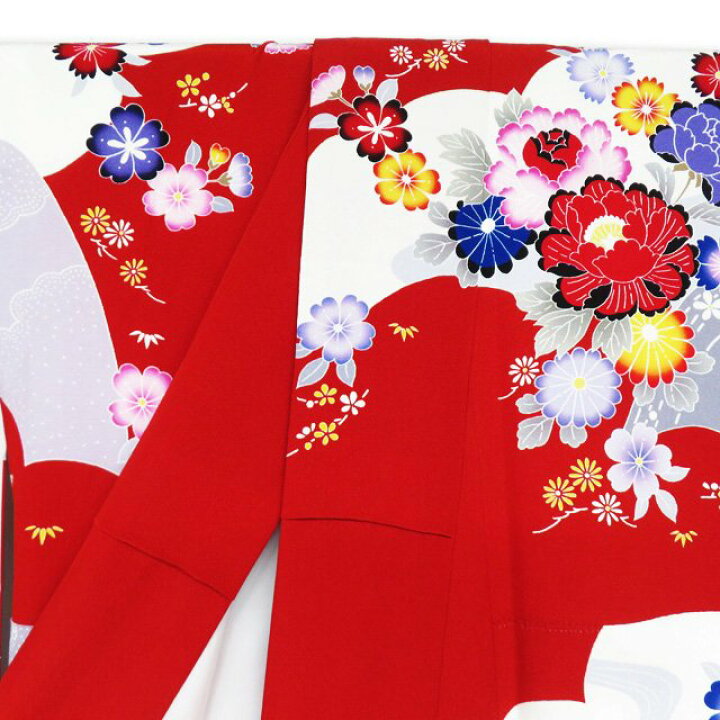 楽天市場】【 中古 】 振袖 着物 リサイクル 正絹 フォーマル 花模様 