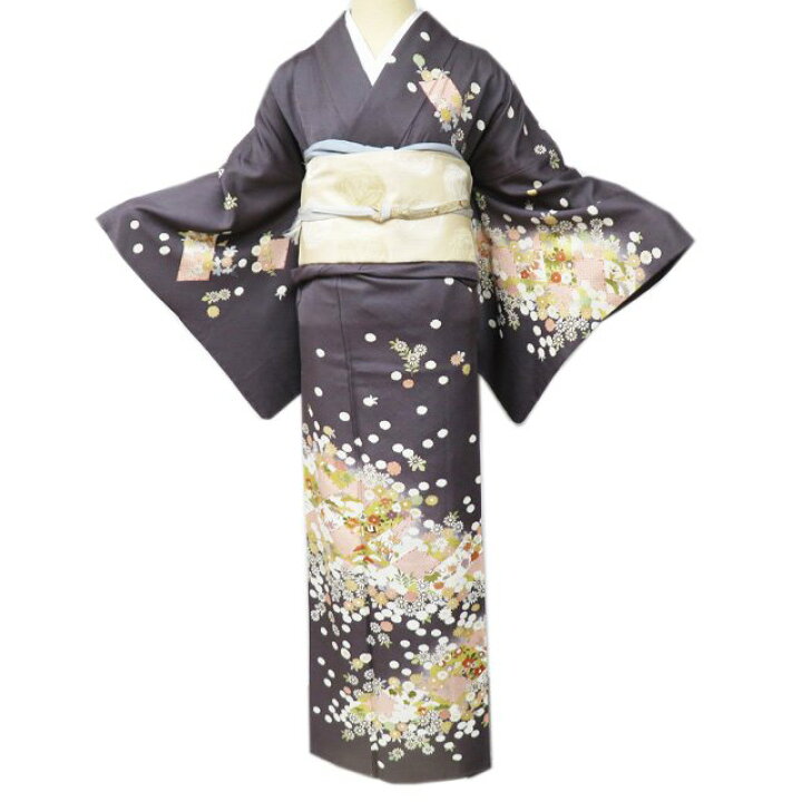 楽天市場】【 中古 】 訪問着 リサイクル着物 袷 フォーマル 金駒刺繍 