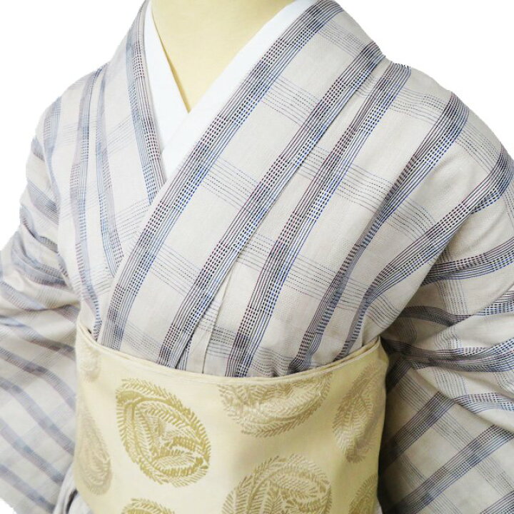 楽天市場】【 新品 】 播包 播州織 着物 木綿 単衣 カジュアル 格子 
