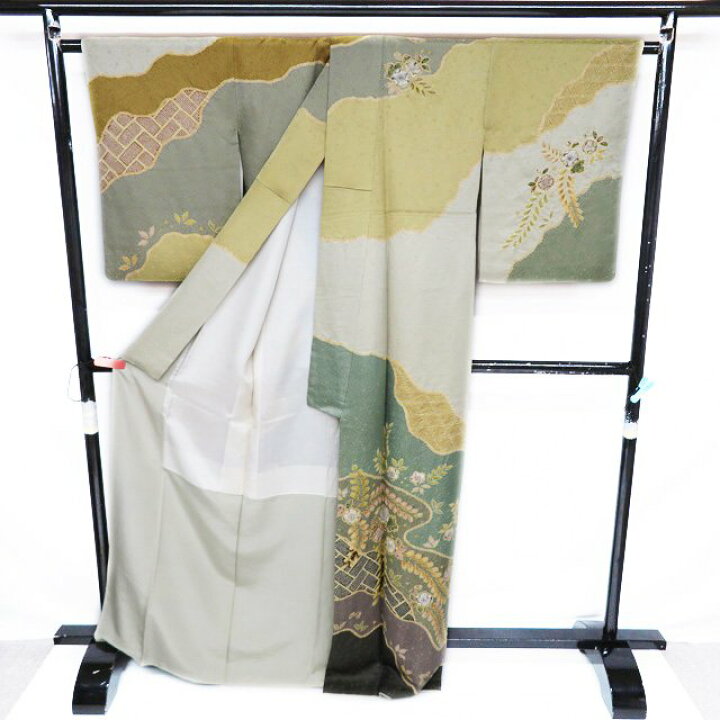 楽天市場】【 中古 】 特選 訪問着 リサイクル着物 袷 桐屋 翠山工房 