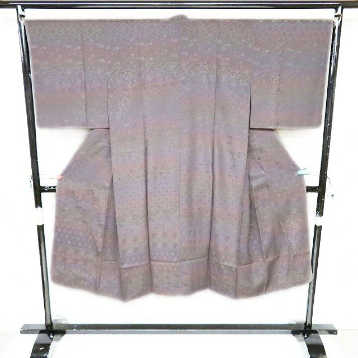 楽天市場】【 未使用 】 道中着 道行コート 着物 正絹 花鳥模様 地模様  