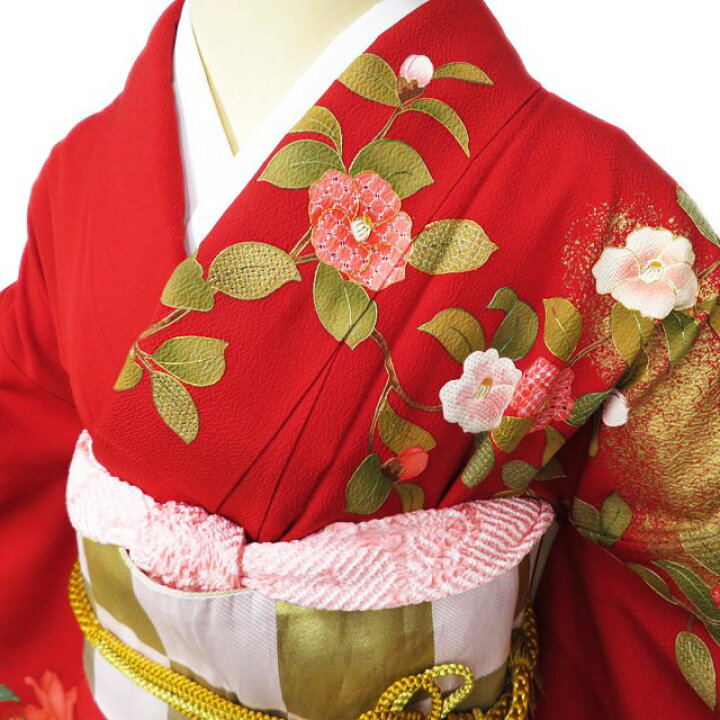 楽天市場】【 中古 】 振袖 リサイクル着物 正絹 袷 汕頭刺繍 スワトウ  