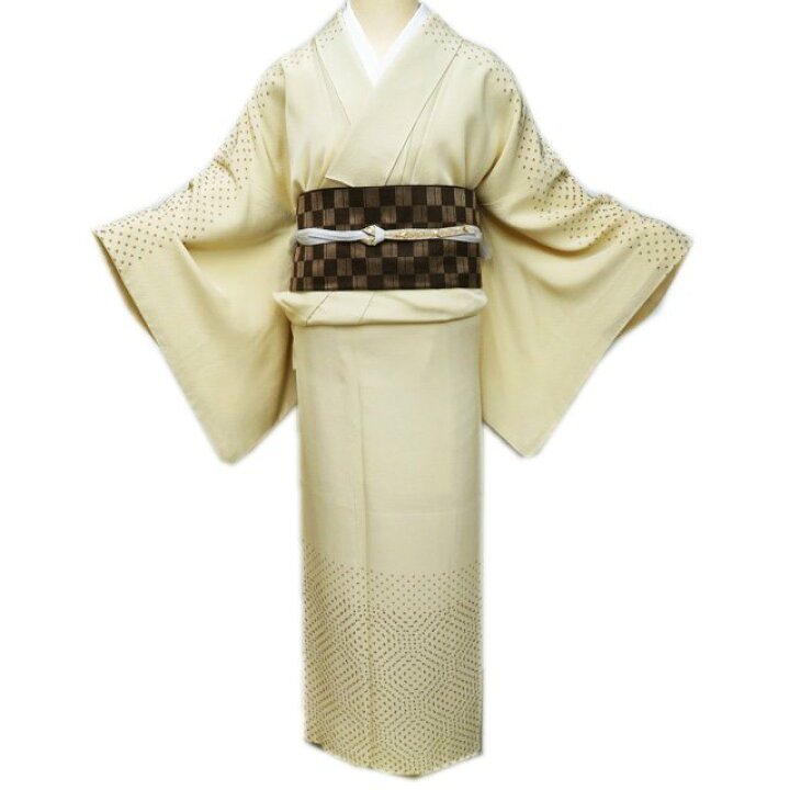 楽天市場】【 中古 】 訪問着 リサイクル着物 袷 カジュアル 水玉模様 