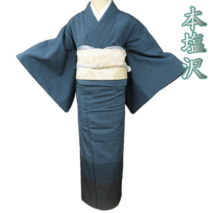 楽天市場】【 中古 】 本塩沢 お召し 御召 リサイクル着物 正絹 袷 