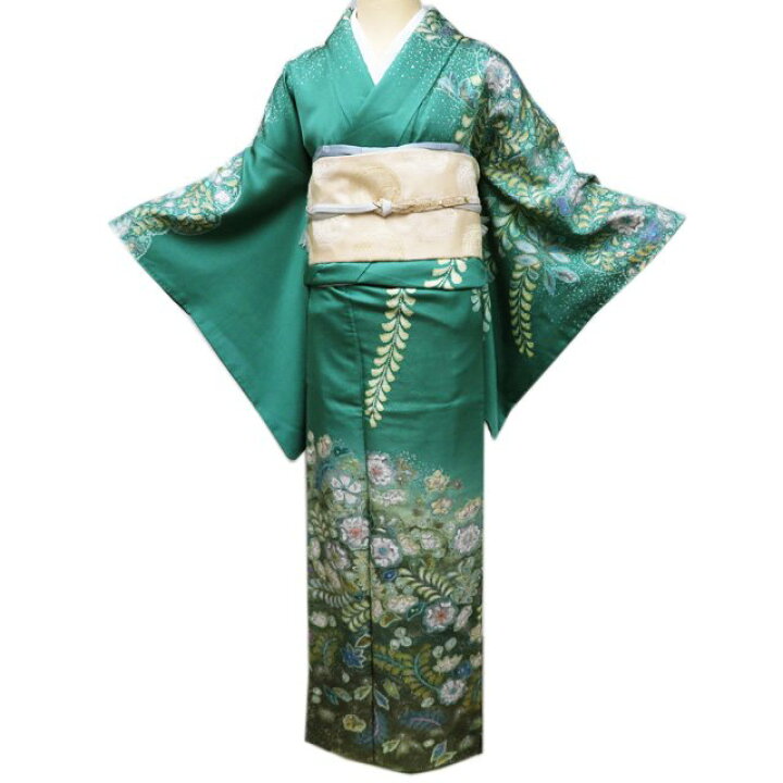 楽天市場】【 中古 】 訪問着 リサイクル着物 正絹 袷 フォーマル 花の 