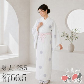 【 中古 】 襦袢 長襦袢 正絹 縦縞模様 丸文 白色 黒色 薄色 身丈125.5cm 裄66.5cm A1358-6 [和服 長襦袢 リサイクル着物 肌着 kimono 購入 シルク 送料無料 きもの北條]