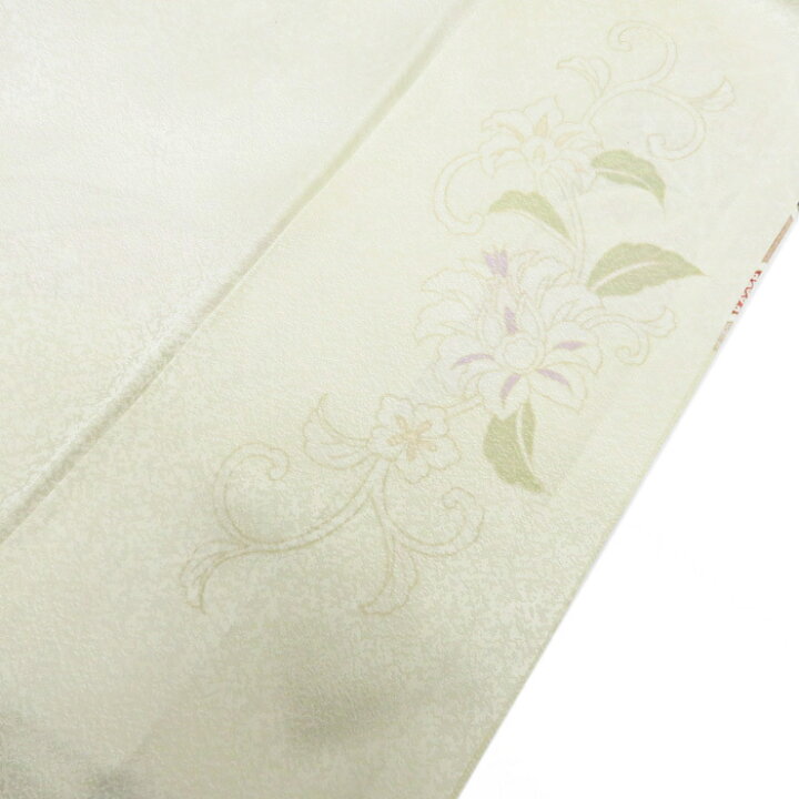 楽天市場】【 新品 】 訪問着 未使用 着物 花の図 七宝文 金駒刺繍 地 