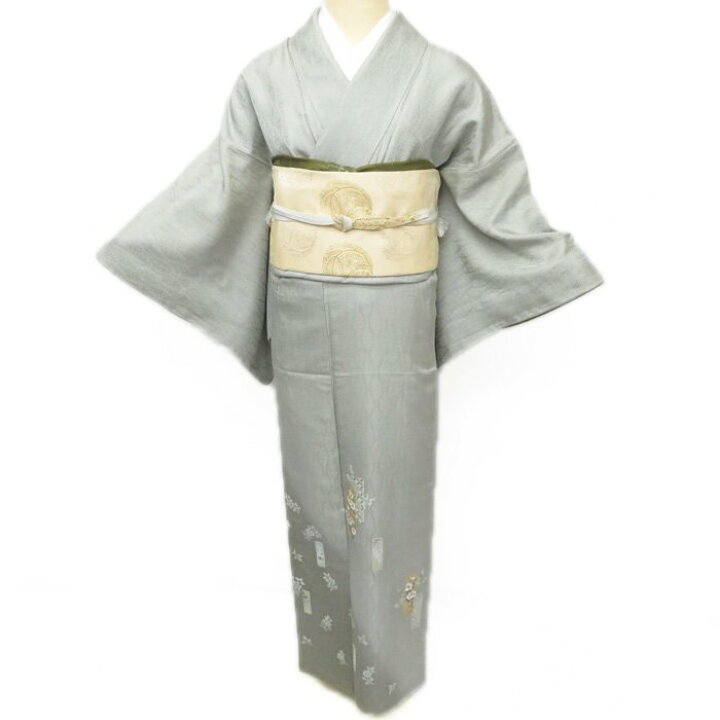 楽天市場】【 中古 】 色留袖 リサイクル着物 中古 花の図 浮文織 地 