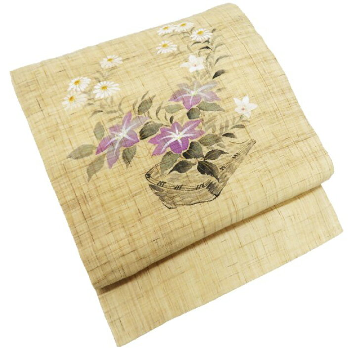 楽天市場】【 中古 】 夏物 名古屋帯 なごや帯 麻 カジュアル 仕立て 